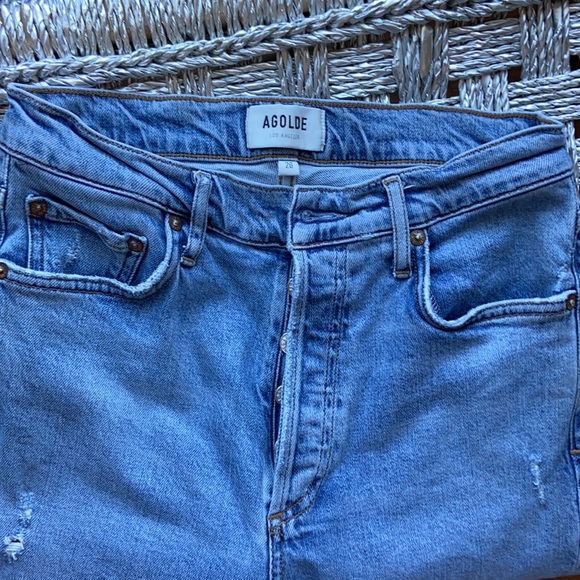 Agolde Nico High Rise Ankle Cut Slim Fit Jeans - Picture 9 of 9